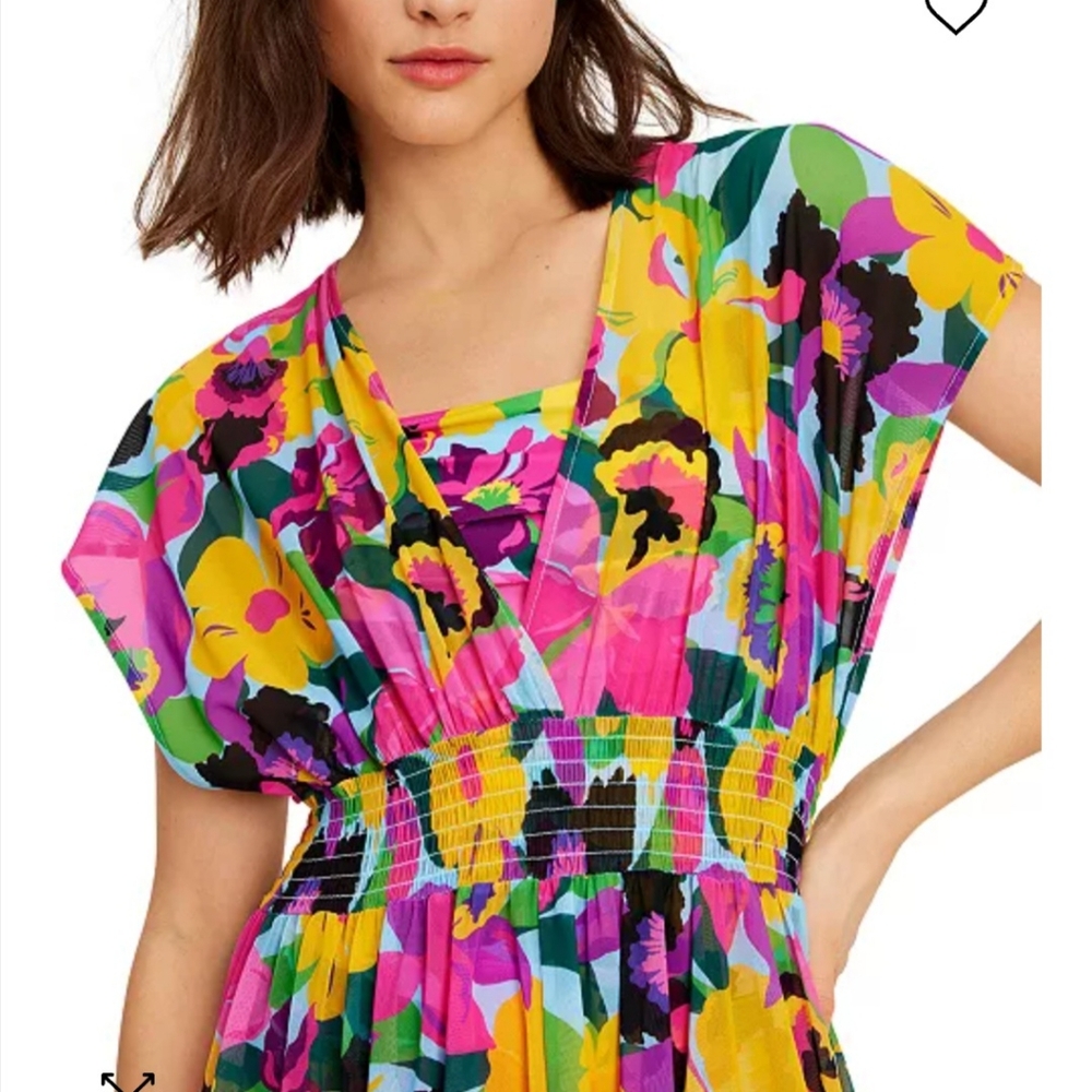 Kate Spade New York Orchid Bloom Maxi Cover  Up Maxi Dress - Picture 6 of 15